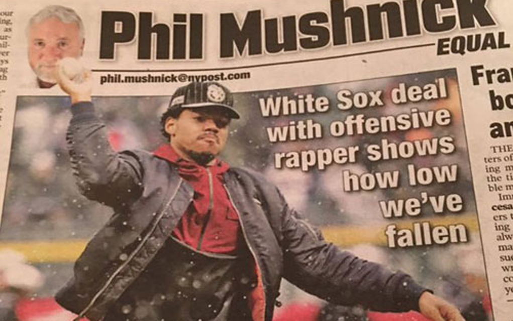 NY Post, Chance The Rapper, Phil Mushnick