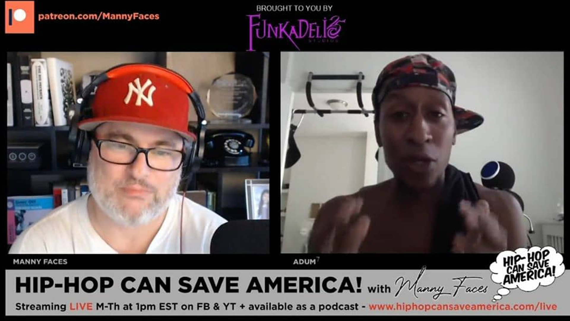 Adum7 (fka MeccaGodzilla) interview on Hip-Hop Can Save America podcast