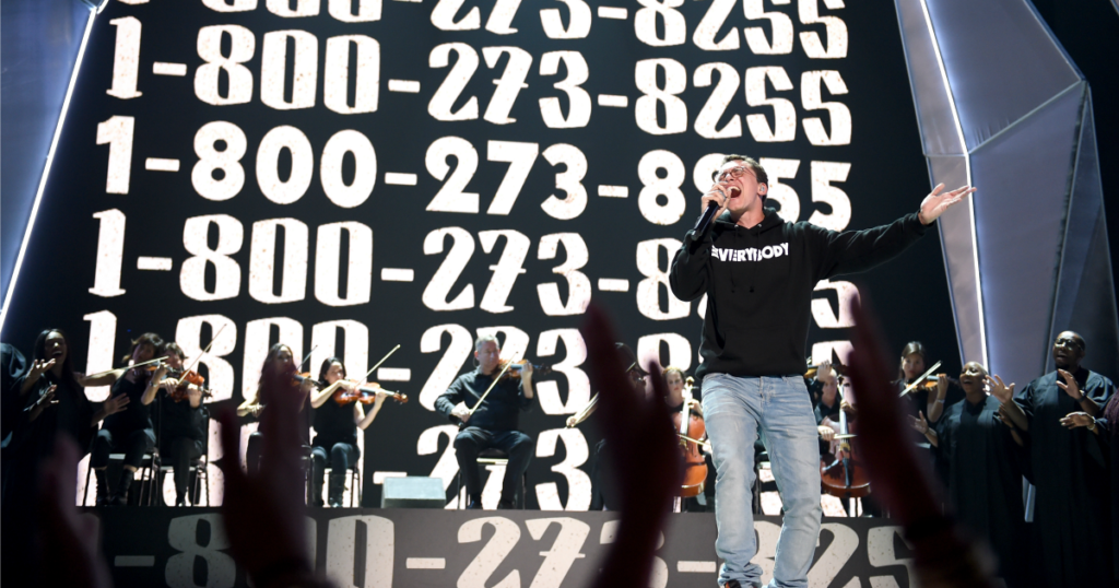 Logic's 1-800-273-8255 helped prevent suicides, says report
